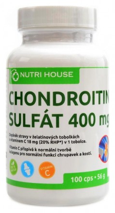 Nutrihouse Chondroitin sulfát 400mg 100 kapslí