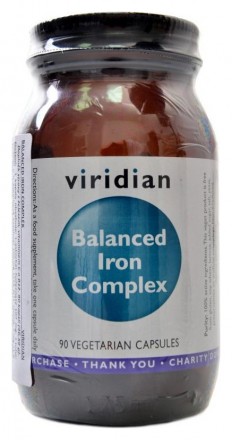 Viridiannutrition Balanced iron complex 90 kapslí