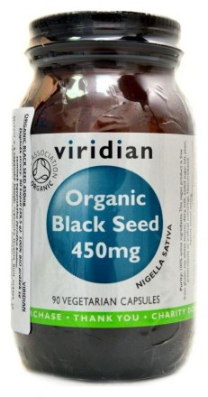 Viridiannutrition Black Seed 450mg 90 kapslí Organic