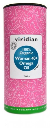 Viridiannutrition Woman 40+ Omega Oil 200ml Organic