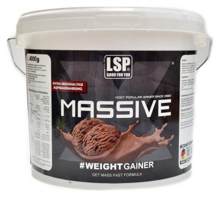 LSP nutrition Massive X weight gainer 4000 g