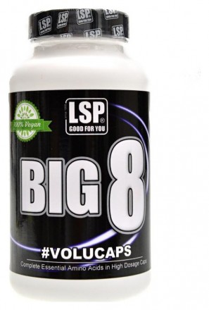 LSP nutrition BIG 8 essential amino 100 kapslí