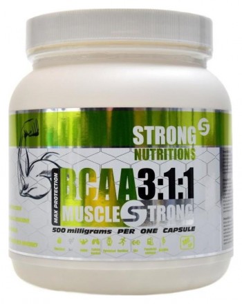 Strongnutritions BCAA 3:1:1 500 mg 380 kapslí