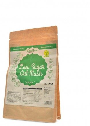 GreenFood nutrition Low sugar rychlá kaše ovesná kakaová 500 g