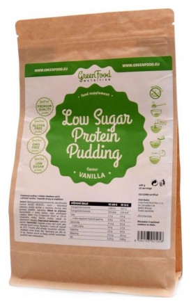 GreenFood nutrition Low sugar protein puding 400g