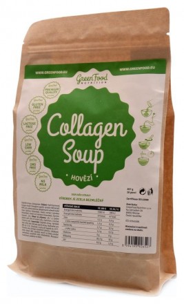 GreenFood nutrition Collagen soup kolagenová polévka hovězí 207g