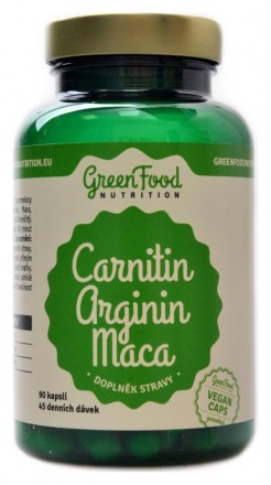 GreenFood nutrition Carnitine Arginine Maca 90 kapslí