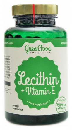 GreenFood nutrition Lecithin + vitamin E 90 kapslí