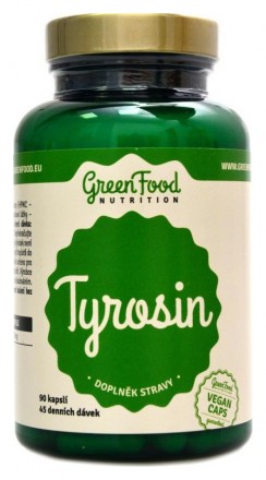 GreenFood nutrition Tyrosine 90 kapslí
