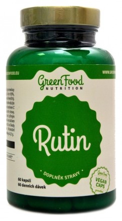 GreenFood nutrition Rutin + vitamín C 60 kapslí