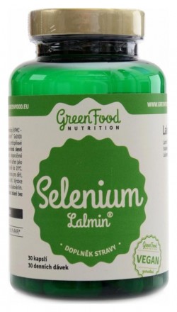 GreenFood nutrition Selenium lalmin 30 kapslí