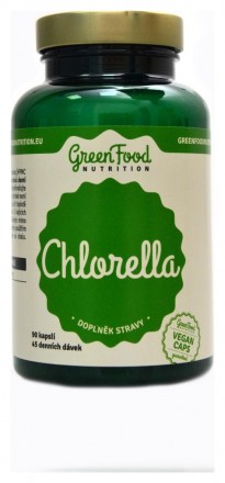 GreenFood nutrition Chlorella 90 kapslí