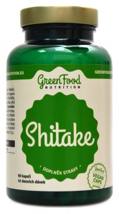 GreenFood nutrition Shiitake extract 90 kapslí