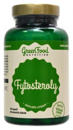 GreenFood nutrition Phytosterols + vitamín B5 60 kapslí