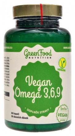 GreenFood nutrition Vegan Omega 3,6,9 60 kapslí