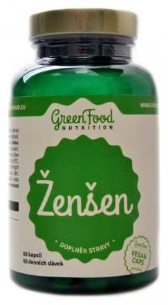 GreenFood nutrition Ginseng 60 kapslí ženšen