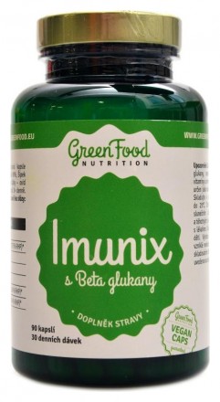 GreenFood nutrition Immunix and beta-glucans 90 kapslí