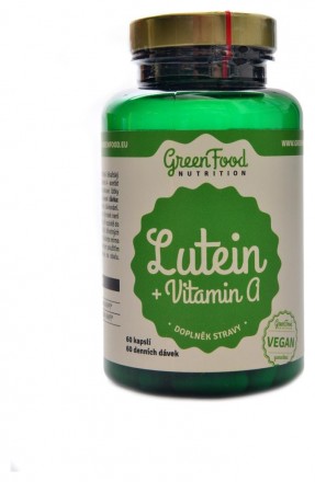 GreenFood nutrition Lutein + vitamín A 60 kapslí