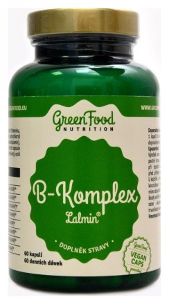 GreenFood nutrition B-complex lalmin 60 kapslí