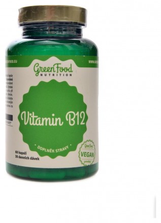 GreenFood nutrition Vitamin B12 60 kapslí