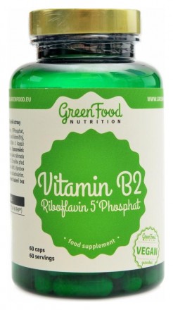 GreenFood nutrition Vitamin B2 riboflavin 5 phosphat 60 kapslí