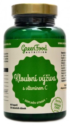 GreenFood nutrition Kloubní výživa s vitamínem C 60 kapslí Vegan joint care