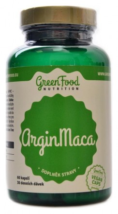 GreenFood nutrition ArginMaca 60 kapslí