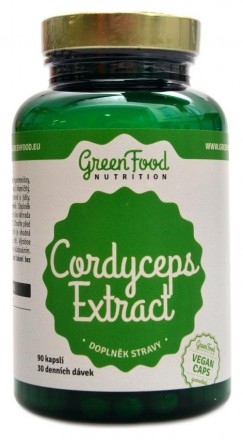 GreenFood nutrition Cordyceps extract 90 kapslí