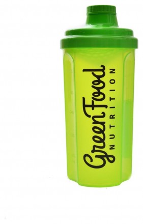 GreenFood nutrition Shaker 500ml transparent green