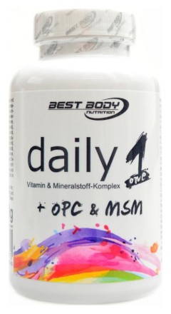 Best body nutrition Daily one + OPC + MSM 100 kapslí