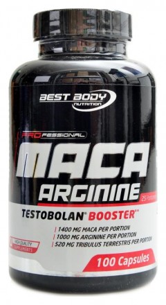 Best body nutrition Professional Maca Arginine testobolan booster 100 kapslí