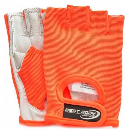  Fitness rukavice Power oranžové