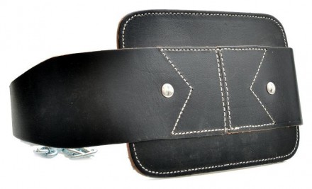 Best body nutrition Dip belt leather opasek kožený na závaží černý universální