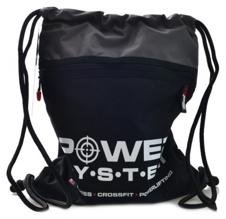 Power System Gym sack alpha sportovní vak 7011 černý