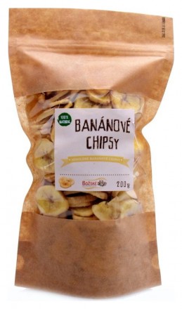 Božské oříšky Banánové chipsy 200g