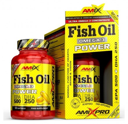 AmixPro Fish Oil Omega 3 power 500/250mg 60 softgels