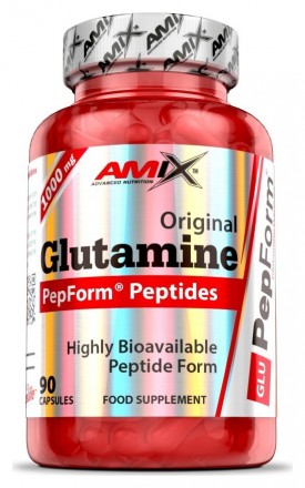 Amix Glutamine Pepform peptides 500mg 90 kapslí