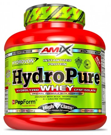 Amix HydroPure hydrolyzed whey protein CFM 1600 g