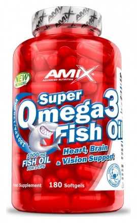 Amix Super Omega 3 fish oil 180 kapslí 1000mg