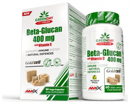 AmixGreenDay Provegan Beta Glucan 400 mg vitamin C 60 vege kapslí