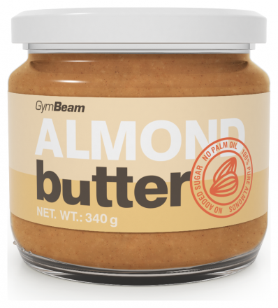 GymBeam 100% Mandlové máslo 340 g