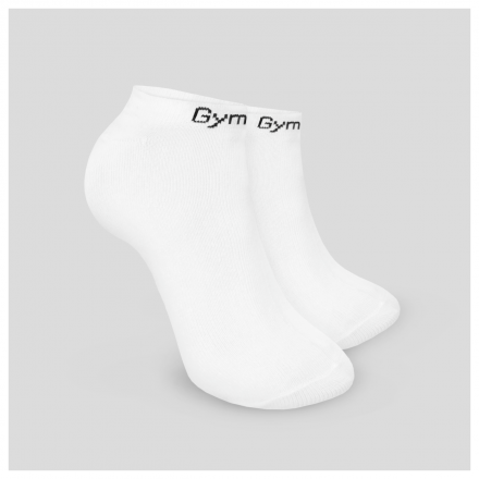 GymBeam Ponožky Ankle Socks 3Pack White 