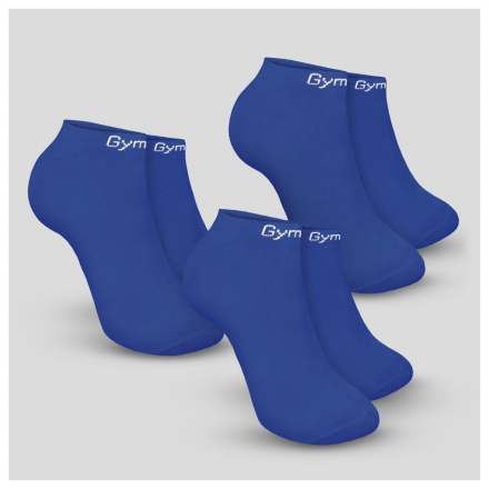 GymBeam Ponožky Ankle Socks 3Pack Blue 