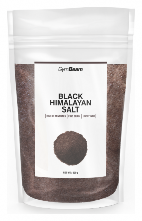 GymBeam Černá Himalájská sůl 500 g - jemná 