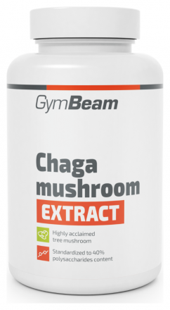 GymBeam Extrakt z houby Chaga (rezavec šikmý) 90 kaps.