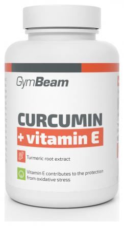 GymBeam Kurkumin + Vitamín E 90 tbl