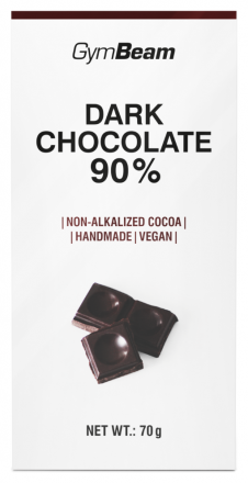 GymBeam Hořká čokoláda 90% - Gymbeam 70 g