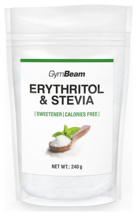 GymBeam Erythritol & Stévie sladidlo 240 g