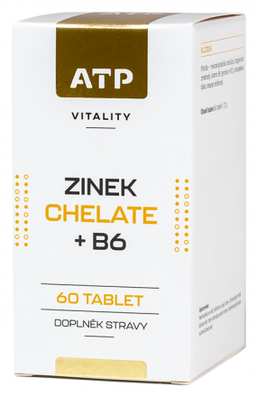 ATP Vitality Zinek Chelate + B6 60 tbl