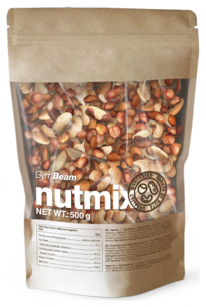 GymBeam Mix přírodních ořechů 500 g